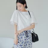 WHITE | チュールレイヤーTシャツ | coen【women】