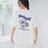 フラワーモチーフバックプリントTシャツ | coen【women】 | 詳細画像3