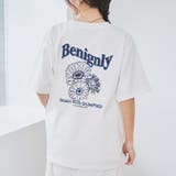 OFF WHITE | フラワーモチーフバックプリントTシャツ | coen【women】