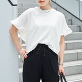 OFF WHITE | エマール検証済みWELLTECT USAコットン フリルスリーブプルオーバー | coen【women】