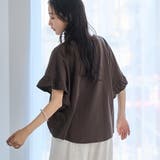 DK.BROWN | エマール検証済みWELLTECT USAコットン フリルスリーブプルオーバー | coen【women】