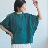 KELLY | エマール検証済みWELLTECT USAコットン フリルスリーブプルオーバー | coen【women】