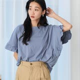 COBALT | エマール検証済みWELLTECT USAコットン フリルスリーブプルオーバー | coen【women】