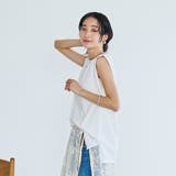 【WELLTECT】 USAコットンタックノースリーブTシャツ | coen【women】 | 詳細画像3 