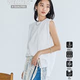 OFF WHITE | 【WELLTECT】 USAコットンタックノースリーブTシャツ | coen【women】