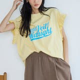 CREAM | ピグメントアソートフリルTシャツ | coen【women】