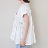 布帛ドッキングコットンロゴプリントT | coen【women】 | 詳細画像28