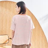 コットンレトロボーダー半袖シャツ | coen【women】 | 詳細画像14 