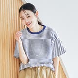 コットンレトロボーダー半袖シャツ | coen【women】 | 詳細画像19 