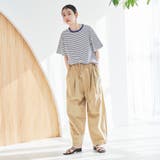 コットンレトロボーダー半袖シャツ | coen【women】 | 詳細画像24 