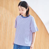 コットンレトロボーダー半袖シャツ | coen【women】 | 詳細画像9 