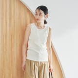 ハートモチーフリブ刺繍タンクトップ | coen【women】 | 詳細画像13 