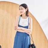 ハートモチーフリブ刺繍タンクトップ | coen【women】 | 詳細画像7 