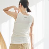 NATURAL | ハートモチーフリブ刺繍タンクトップ | coen【women】