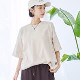 BEIGE | 【C.mt】布帛ドッキングドロストT | coen【women】