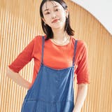 ORANGE | メロークルーリブTシャツ | coen【women】
