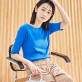 COBALT | メロークルーリブTシャツ | coen【women】