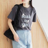 DK.GRAY | 【スザンヌさんコラボ】Suuフラワーロゴ プリントT | coen【women】