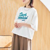OFF WHITE | 【スザンヌさんコラボ】Suuピグメント短丈ゆるTシャツ | coen【women】