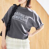 DK.GRAY | 【スザンヌさんコラボ】Suuピグメント短丈ゆるTシャツ | coen【women】
