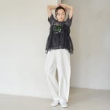【セットアイテム】ラメチュールキャミセットロゴTシャツ | coen【women】 | 詳細画像14