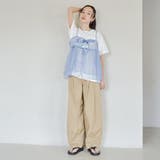 【セットアイテム】ラメチュールキャミセットロゴTシャツ | coen【women】 | 詳細画像27