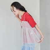 【セットアイテム】ラメチュールキャミセットロゴTシャツ | coen【women】 | 詳細画像3