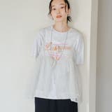 LT.GRAY | 【セットアイテム】ラメチュールキャミセットロゴTシャツ | coen【women】