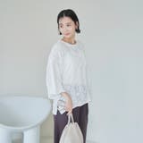 レースライクカットソードロストTシャツ | coen【women】 | 詳細画像2