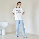 発砲ロゴ アソート プリントリンガーTシャツ | coen【women】 | 詳細画像8