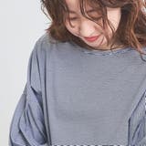シルケットミジンボーダーパフスリーブTシャツ | coen【women】 | 詳細画像8 