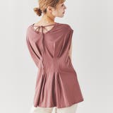 タックフレアフレンチスリーブTシャツ | coen OUTLET | 詳細画像2