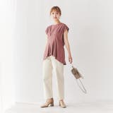 タックフレアフレンチスリーブTシャツ | coen OUTLET | 詳細画像3