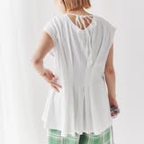 WHITE | タックフレアフレンチスリーブTシャツ | coen OUTLET