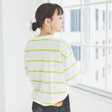バックタック強撚Tシャツ(無地/ボーダー) | coen OUTLET | 詳細画像6