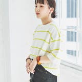 YELLOW | バックタック強撚Tシャツ(無地/ボーダー) | coen OUTLET