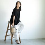 【WEB限定】AラインショートスリーブチュニックTシャツ | coen【women】 | 詳細画像13