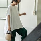 【WEB限定】AラインショートスリーブチュニックTシャツ | coen【women】 | 詳細画像4