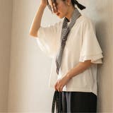 ラッフルスリーブ切り替えカットソー | coen【women】 | 詳細画像2