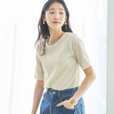 NATURAL | 楊柳ボーダーTシャツ | coen OUTLET