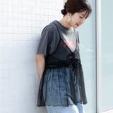 チュールキャミ付きロゴTシャツ | coen【women】 | 詳細画像13