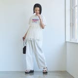 チュールキャミ付きロゴTシャツ | coen【women】 | 詳細画像27