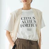 OFF WHITE | USAコットンロゴTシャツ | coen【women】