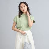 USAコットンハイネックフレンチスリーブワイドリブTシャツ | coen【women】 | 詳細画像14 