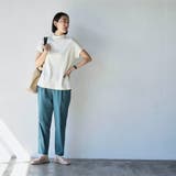 USAコットンハイネックフレンチスリーブワイドリブTシャツ | coen【women】 | 詳細画像5 