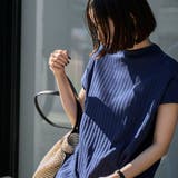 USAコットンハイネックフレンチスリーブワイドリブTシャツ | coen【women】 | 詳細画像6 