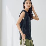 【WELLTECT】タックノースリーブカットソー | coen【women】 | 詳細画像14 