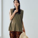 【WELLTECT】タックノースリーブカットソー | coen【women】 | 詳細画像21 