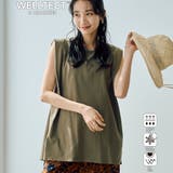 OLIVE | 【WELLTECT】タックノースリーブカットソー | coen【women】