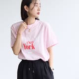 LT.PINK | ROCK STANLEY(ロックスタンレー)別注NYCロゴプリントTシャツ | coen【women】